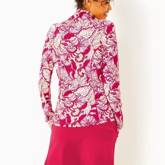 NWOT LILLY PULITZER Justine Half Zip Pullover M L XL - Picture 2 of 3